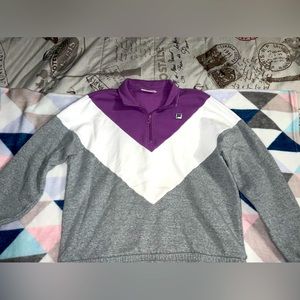 Fila sweater gravy, purple‎ & white